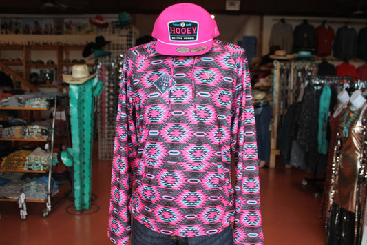 Rock & Roll Pink Aztec Hoodie
