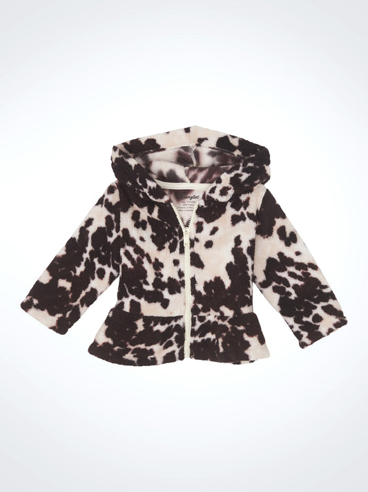 Baby Girl Wrangler Cow Print Sweater