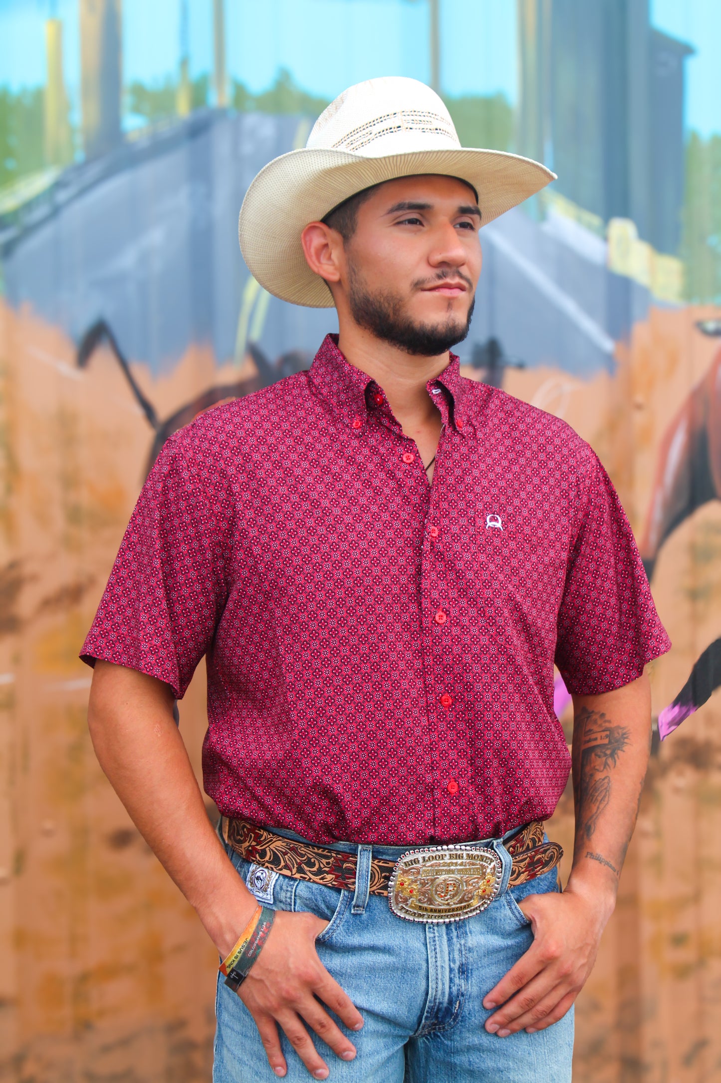 Cinch Arena Flex S/S- Red