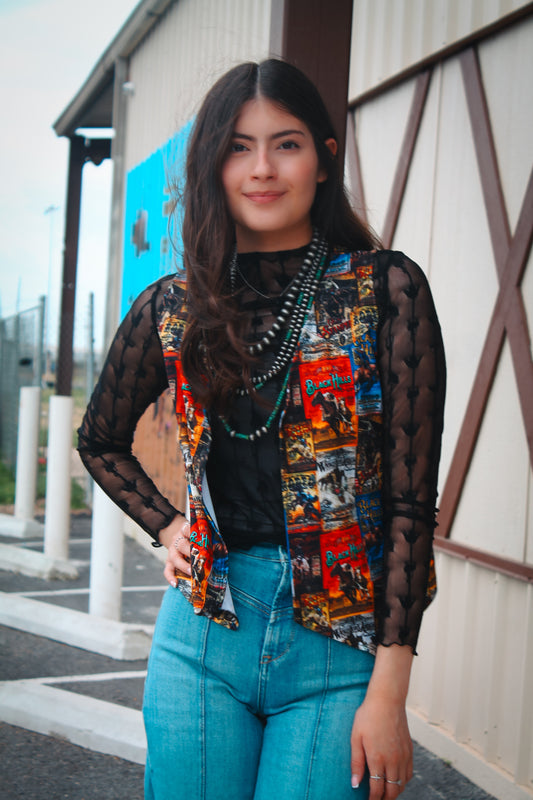 Western Collage Vest