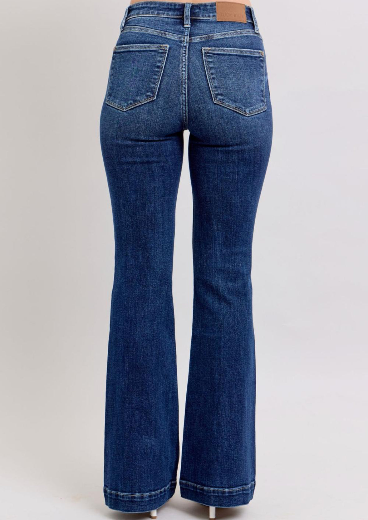 Judy Blue Hightwaisted Trouser Flares- Dark