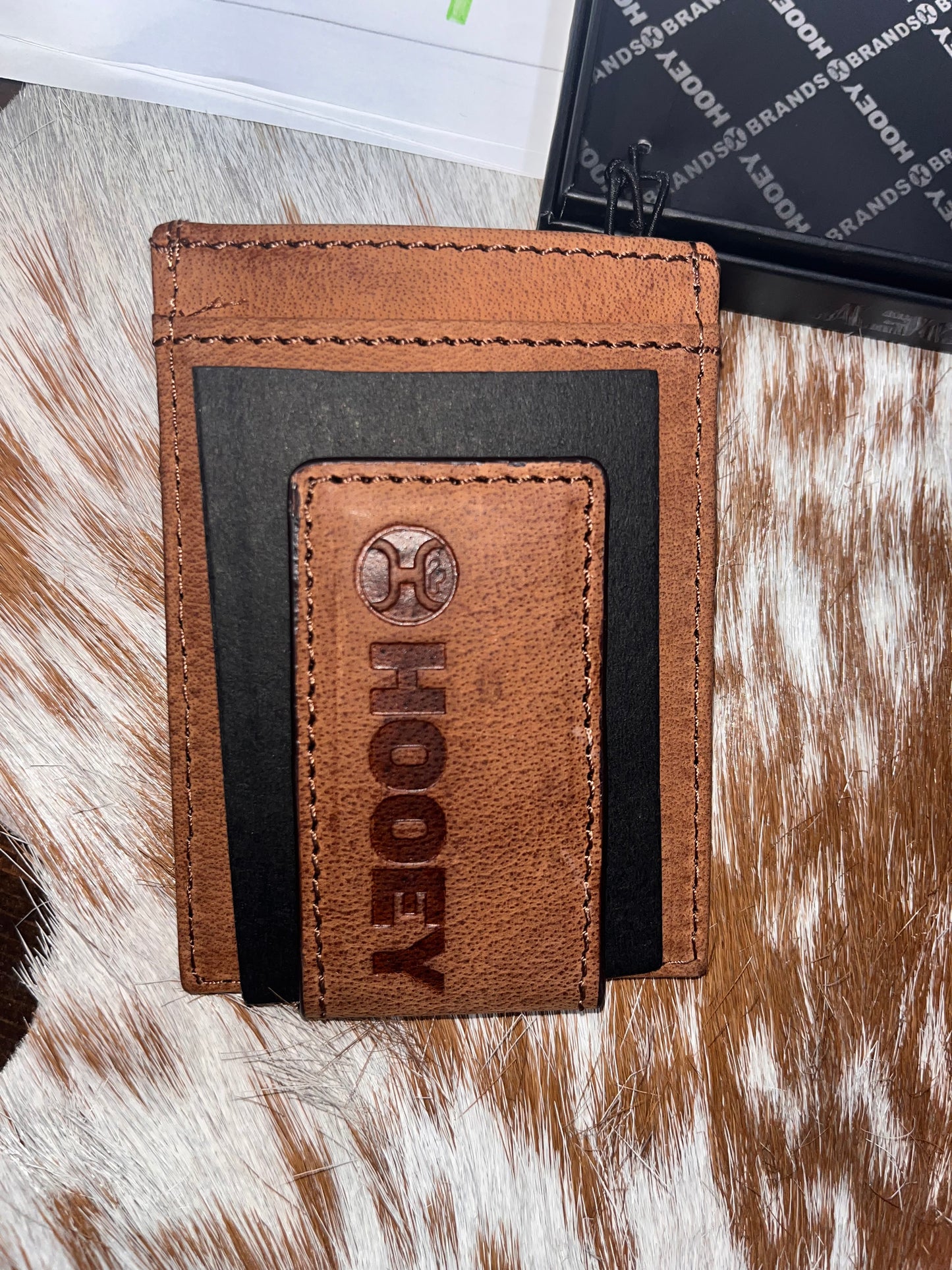 Monterey Brown Embossed Money Clip Wallet HMC021-TNBR✅