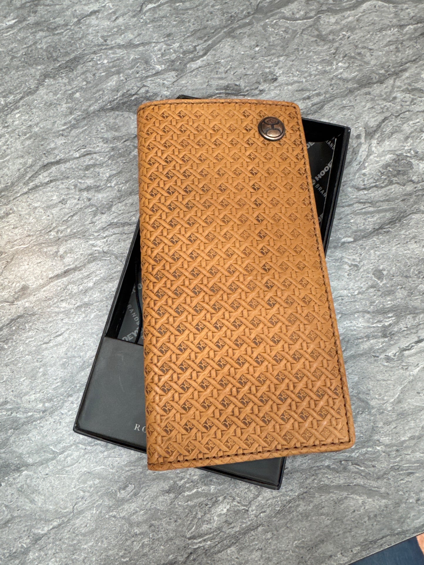 All Over Basketweave Rodeo Wallet