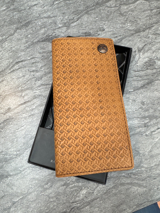 All Over Basketweave Rodeo Wallet