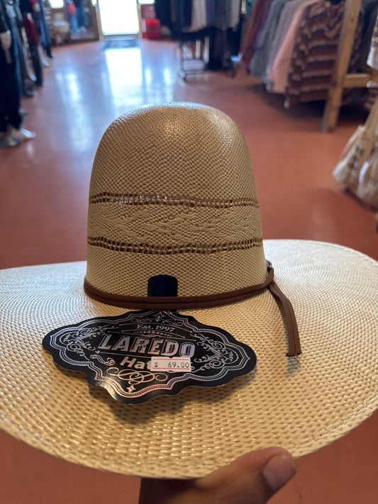 Laredo Breeze 2 Cowboy Hat Tan 4 1/4in Brim Open Crown