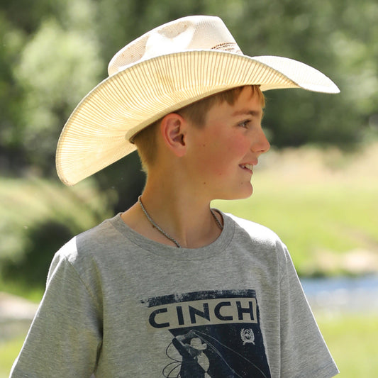 Cinch Cowboy Tee- Grey