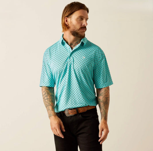 Men’s Ariat Aruba Blue Polo