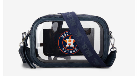 MLB HOUSTON ASTROS CLEAR CROSSBODY BAG