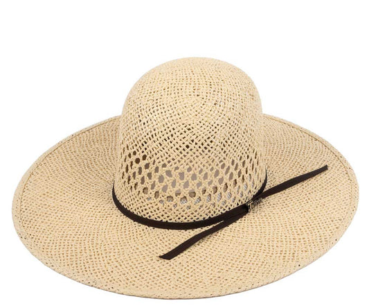 TWISTER JUTE OPEN CROWN STRAW HAT