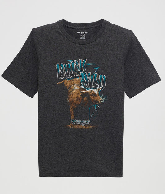 WRANGLER PHANTOM HEATHER BUCK WILD - KIDS BOYS TEE - 112372894👕