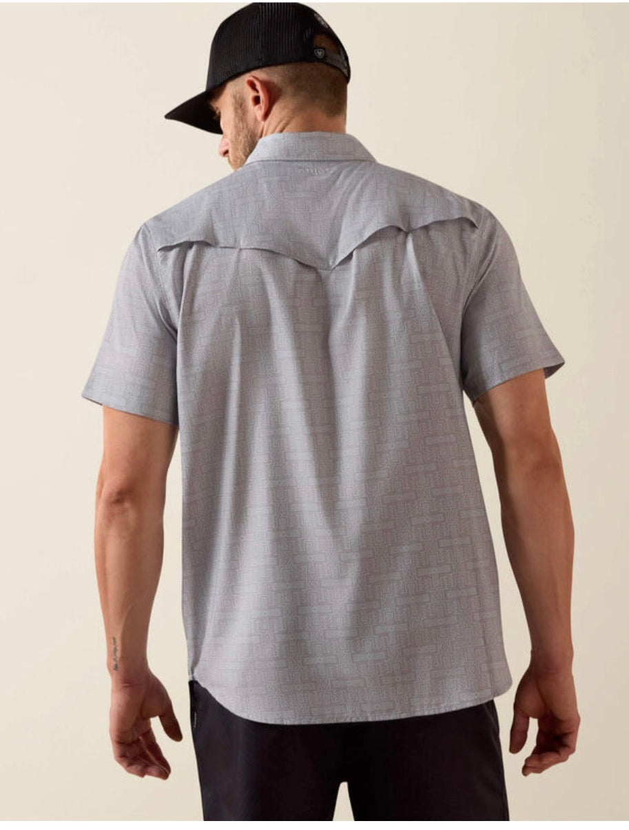 Ariat Printed VentTEK Western Fitted Snap Shirt☑️