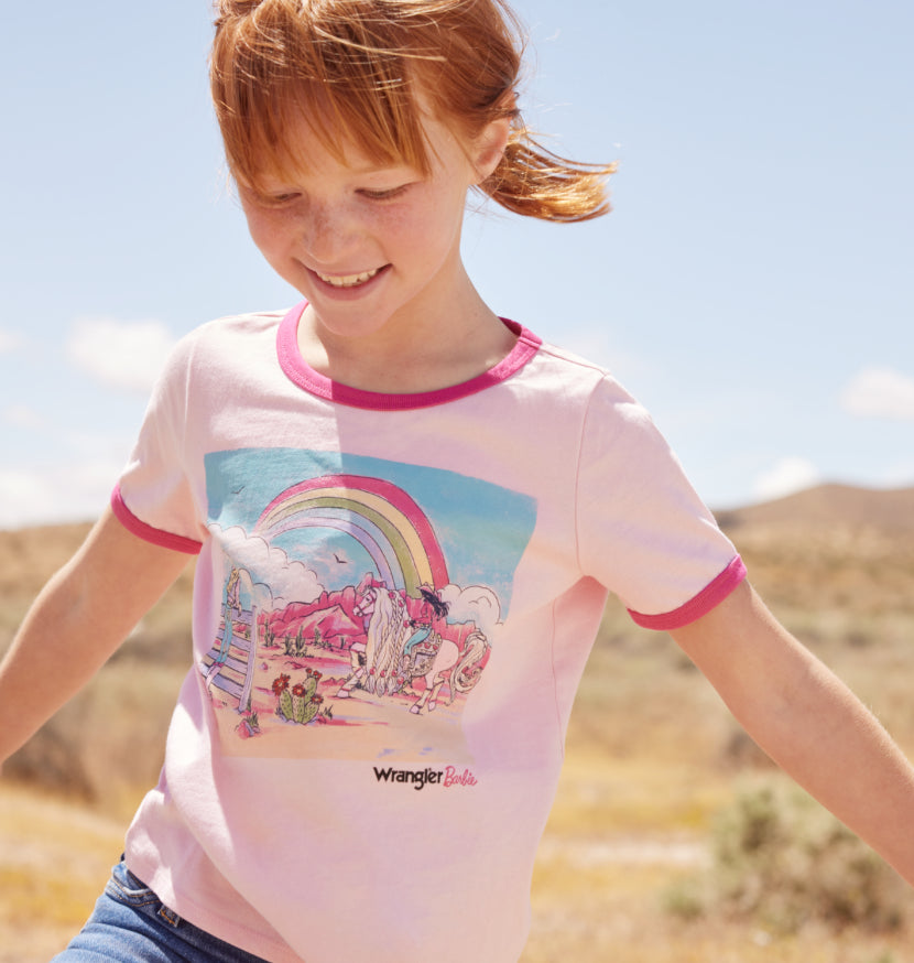 Wrangler X Barbie Rainbow Cowgirl T-shirt