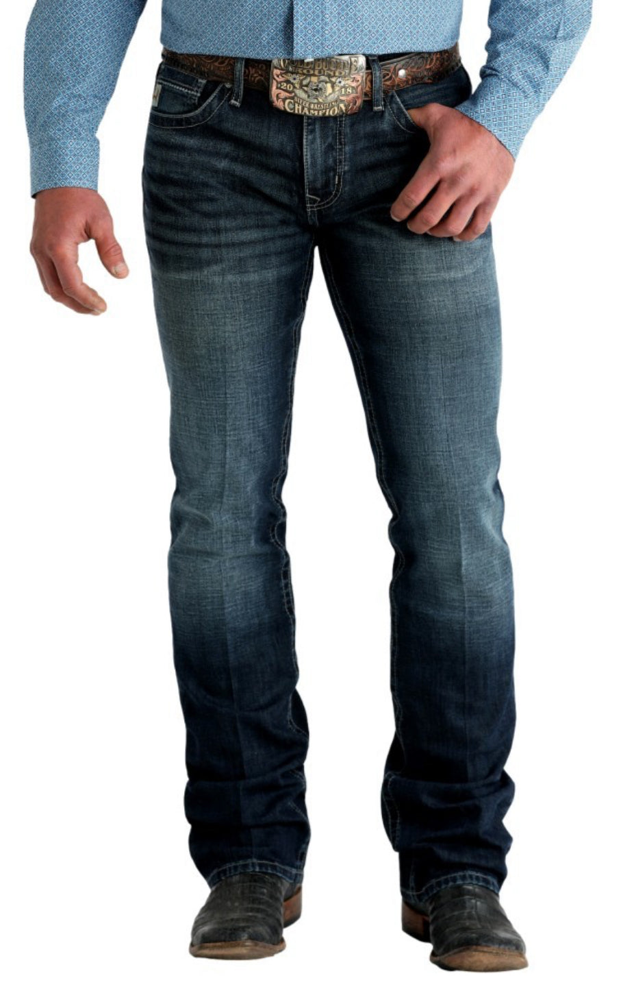 Cinch Men’s Ian Dark Stone Indigo Jeans