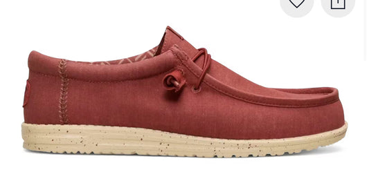 Hey Dude Wally Stretch Canvas
Burnt Red/Boulder Tan ⭐️