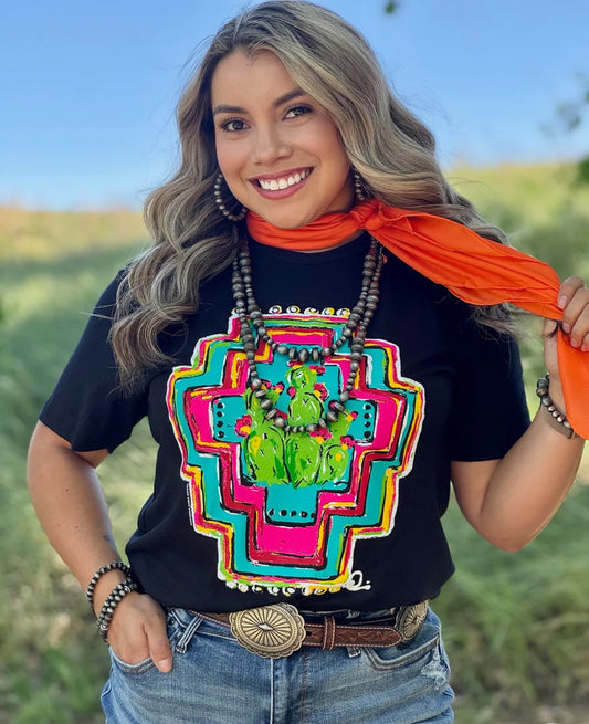 Aztec Cactus Tee