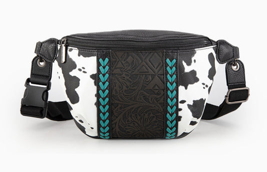 MONTANA WEST FLORAL TOOLED FANNY PACK