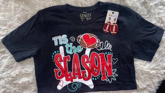 Tis’ The Season Football Tee