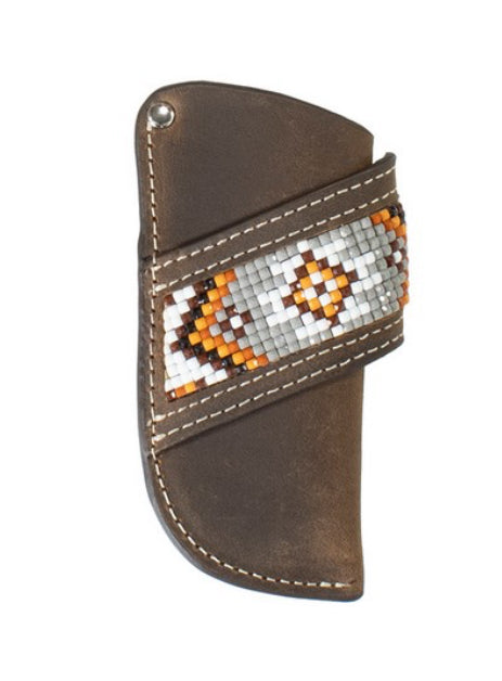 3D SOUTHWEST DIAMOND BEADED VERTICAL KNIFE SHEATH