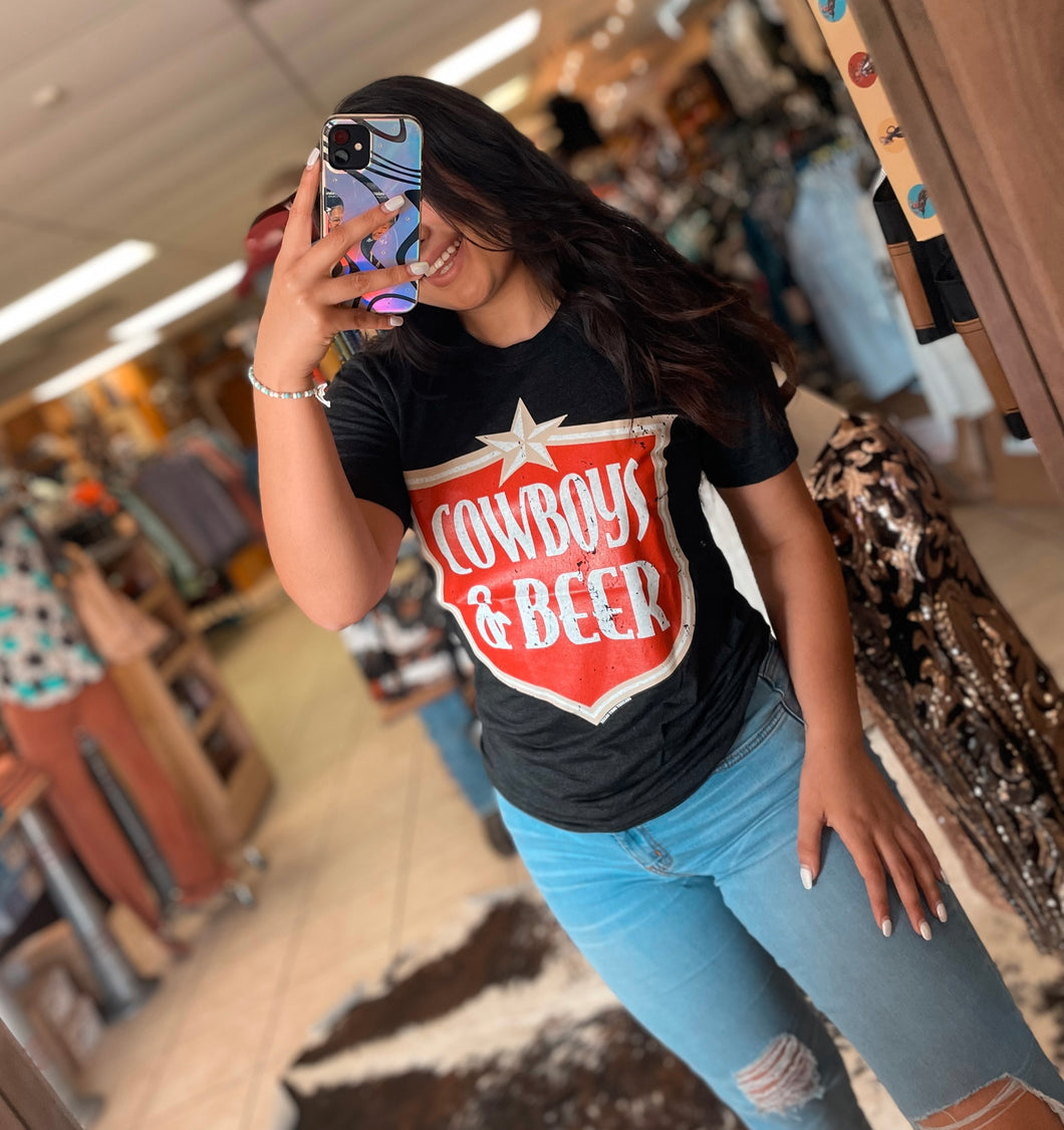 Cowboys and Beer Tee
