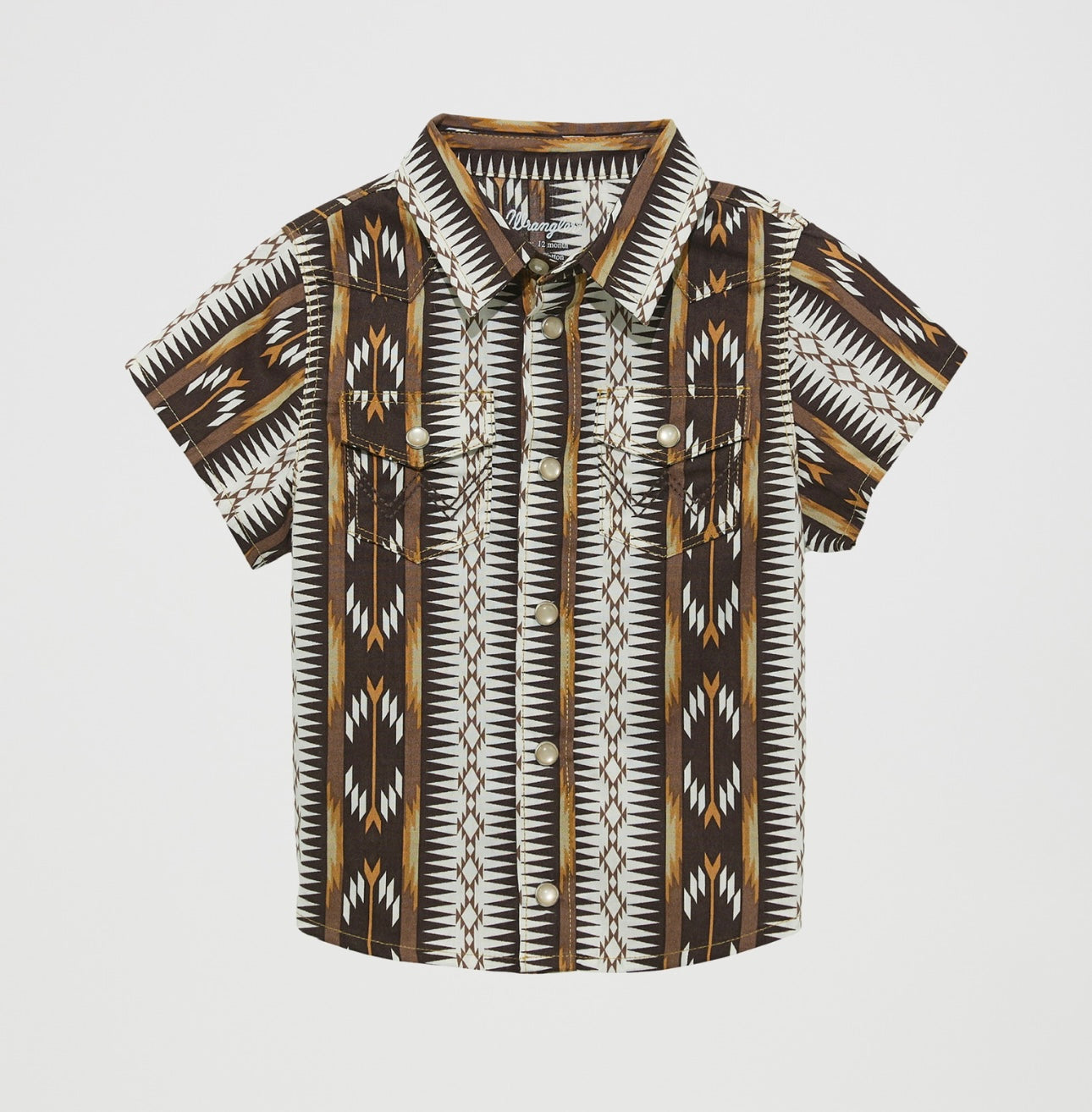 Wrangler Baby Boy Brown Aztec Top