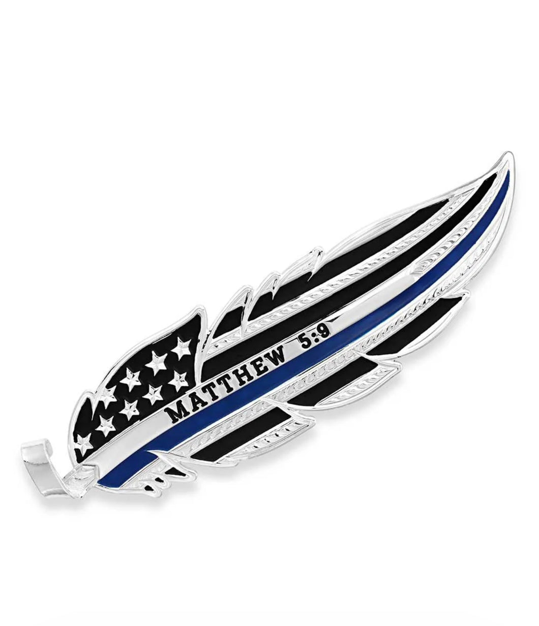 Matthew 5:9 Hat Feather