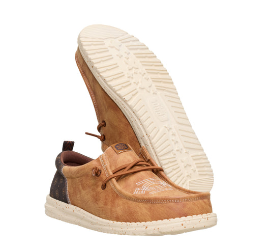 Men's Wally Funk Western Stitch Argan Brown/Multi Shoe