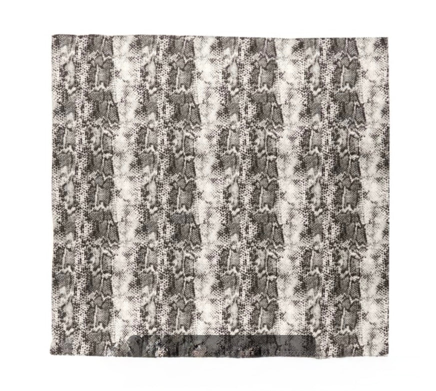 Grey & Black Snake Print Rodeo Rag