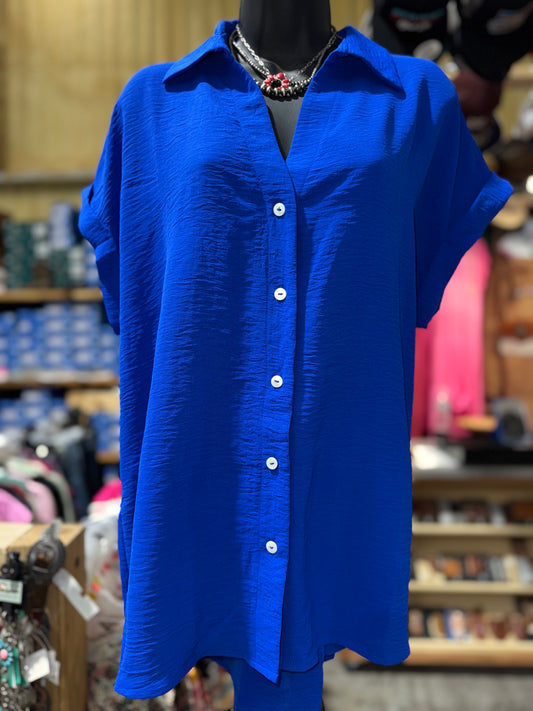 Royal Blue Babe Top