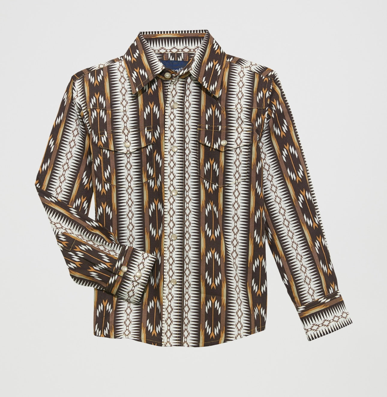 Wrangler Boys Brown Aztec LS