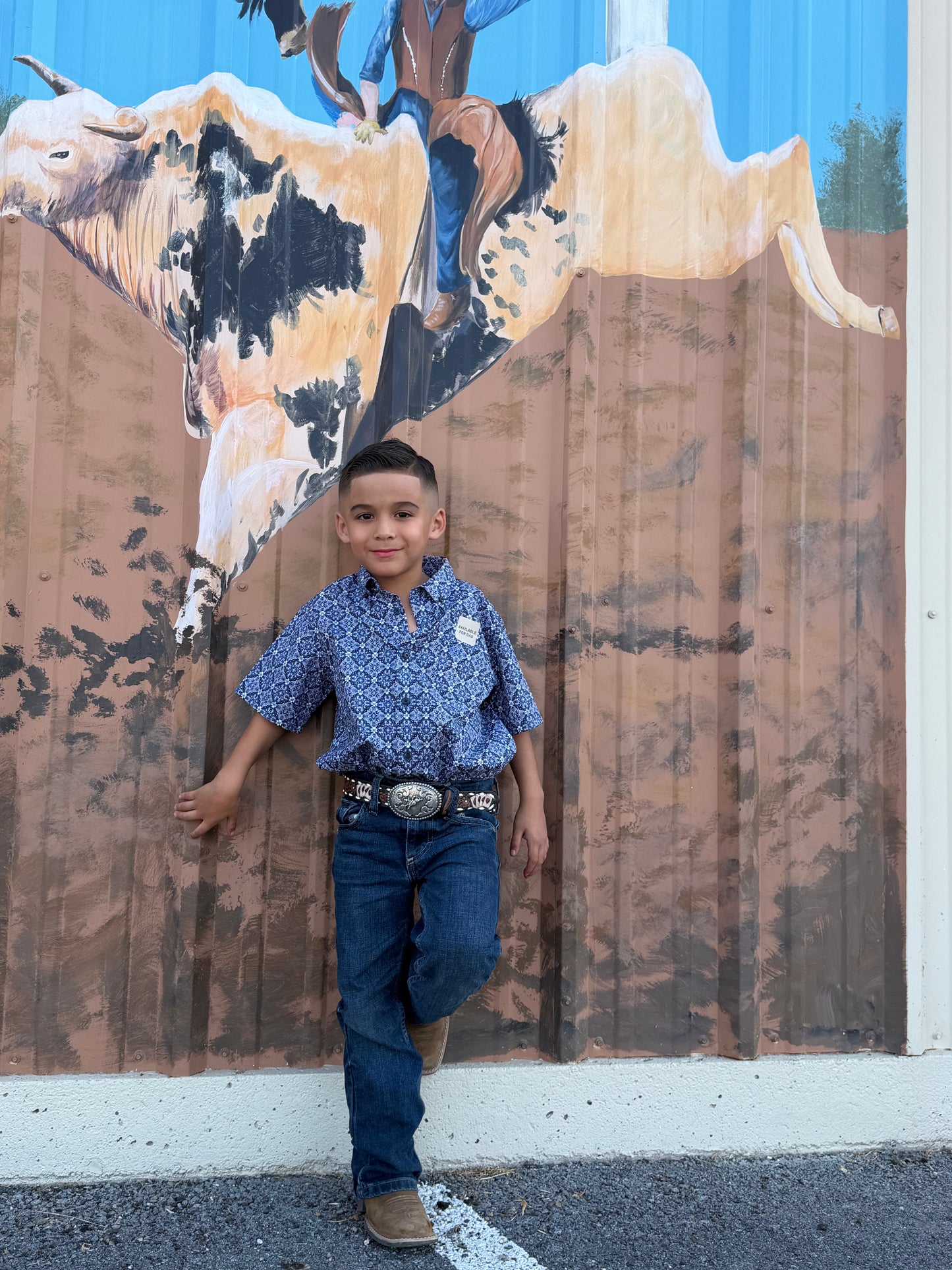 Ariat Boys Bill Shirt Evening Blue - 10073677 🤠