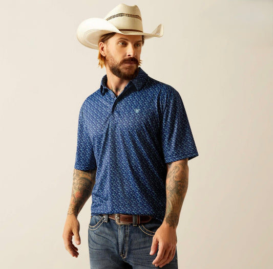 Men’s Ariat Blue Depths Polo