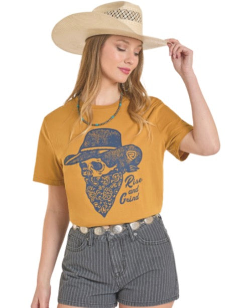 R&R COWBOY SKULL GRAPHIC