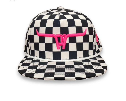 Cactus Alley "CA Longhorn" Pink Puff - CA Finish Line, Snapback 🧢