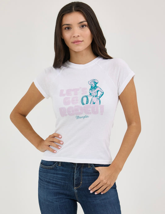 Wrangler Women’s Shrnkn Let’s Go Rodeo Tee
