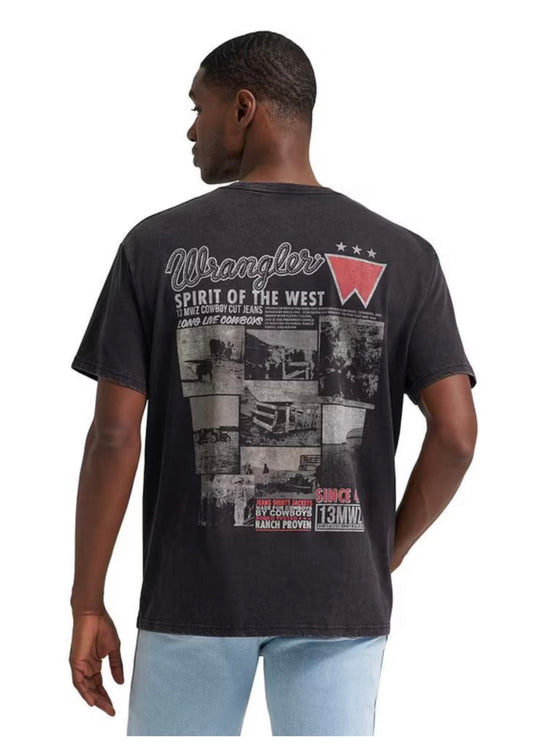 Men’s Wrangler Black Spirit Of The West Tee 🤠