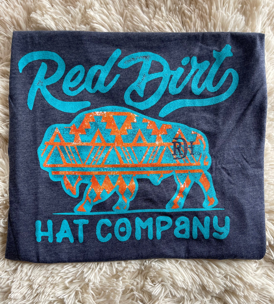 Red Dirt Aztec Bison Tee