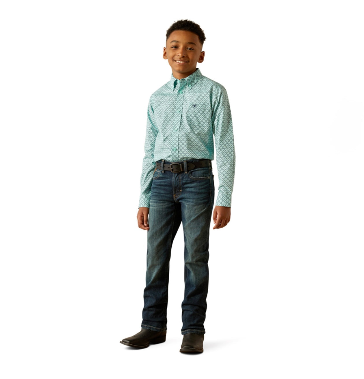 Boys Ariat Canyon Mint LS