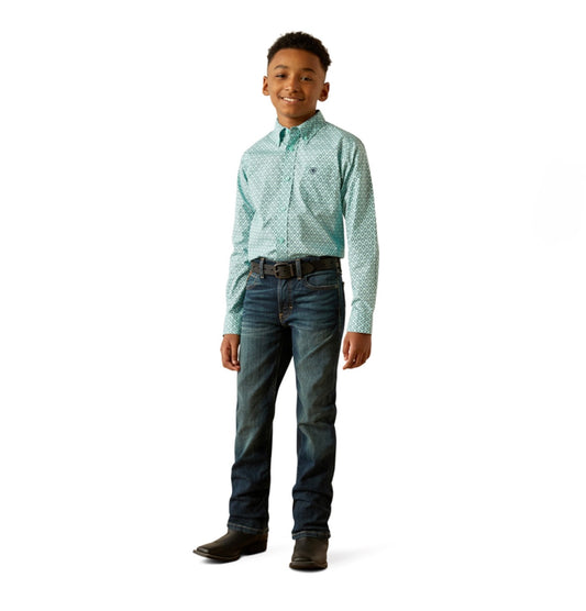 Boys Ariat Canyon Mint LS