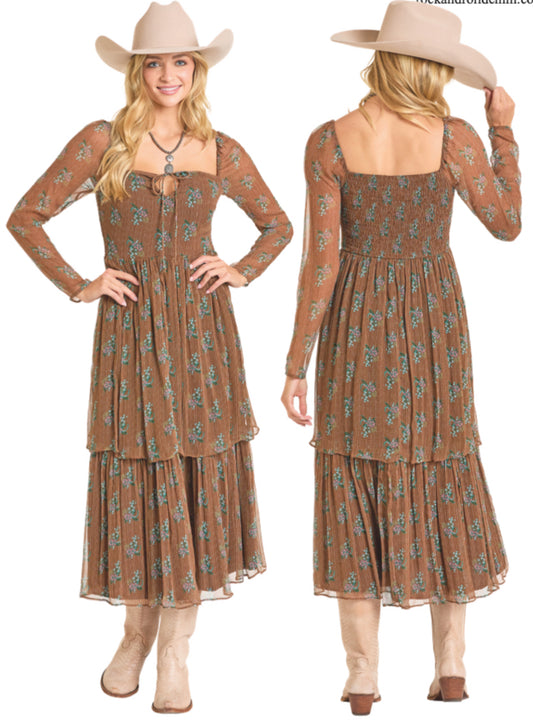 R&R Stripped Floral Dress