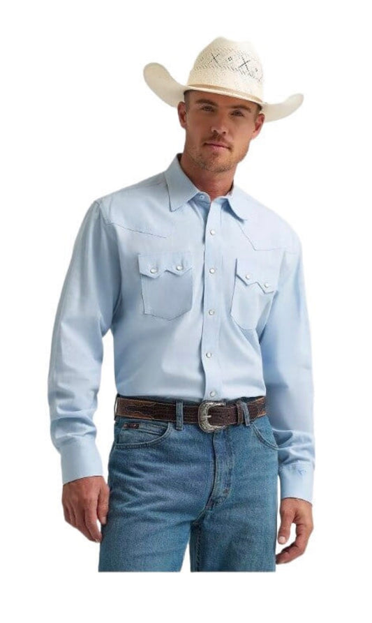 WRANGLER X CODY JOHNSON MEN'S SOLID LONG SLEEVE PEARL SNAP WESTERN SHIRT 112378949