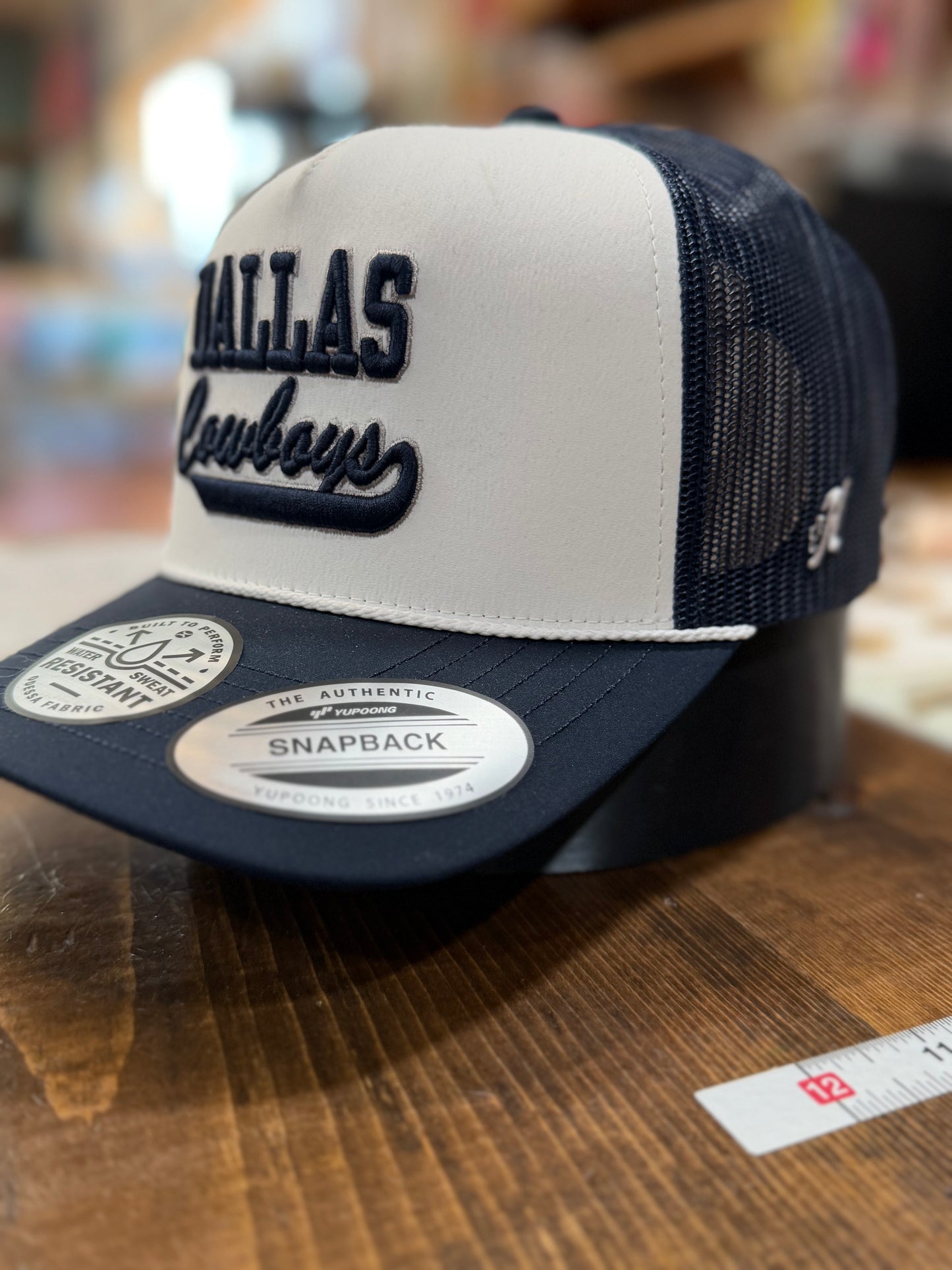 Hooey Dallas Cowboys Script WHT/NVY Cap 🤠