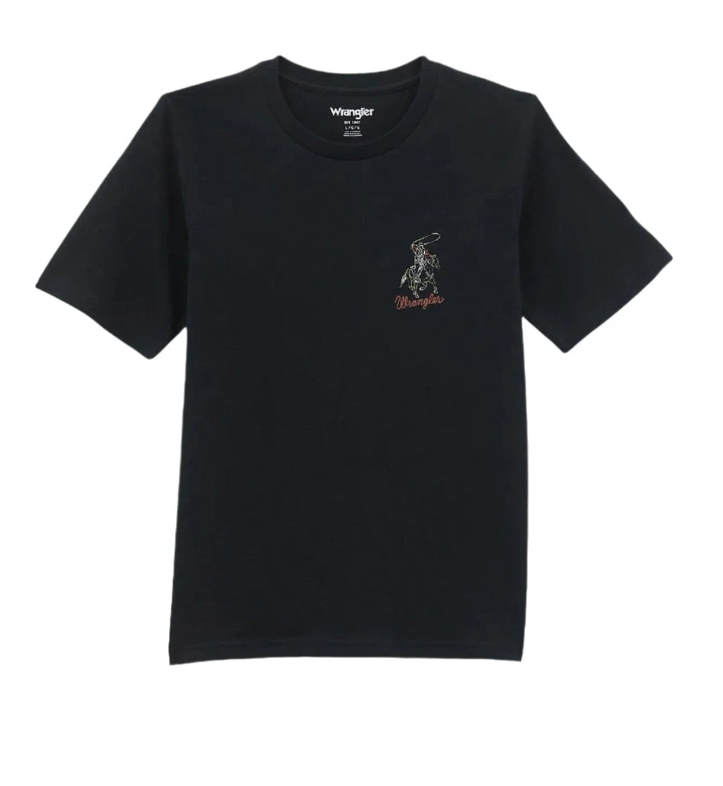 WRANGLER BOY'S WESTERN BACK GRAPHIC T-SHIRT