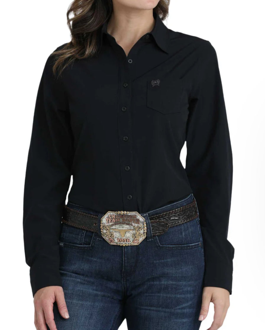 Cinch Women’s Black ArenaFlex L/s