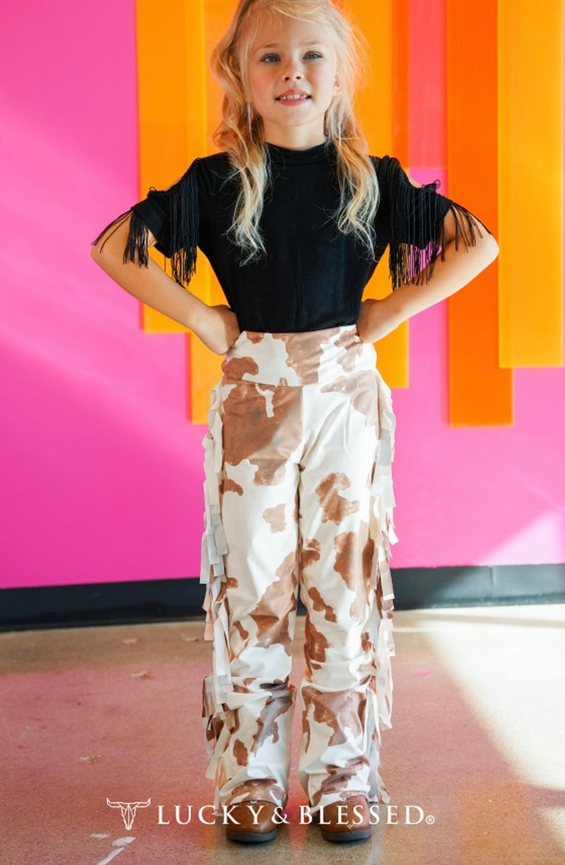 Girl's Cow Crazy Pants
