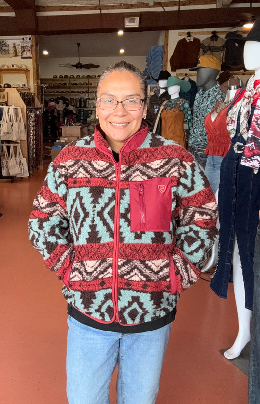 ROCK & ROLL DENIM WOMEN'S SHERPA JACKET