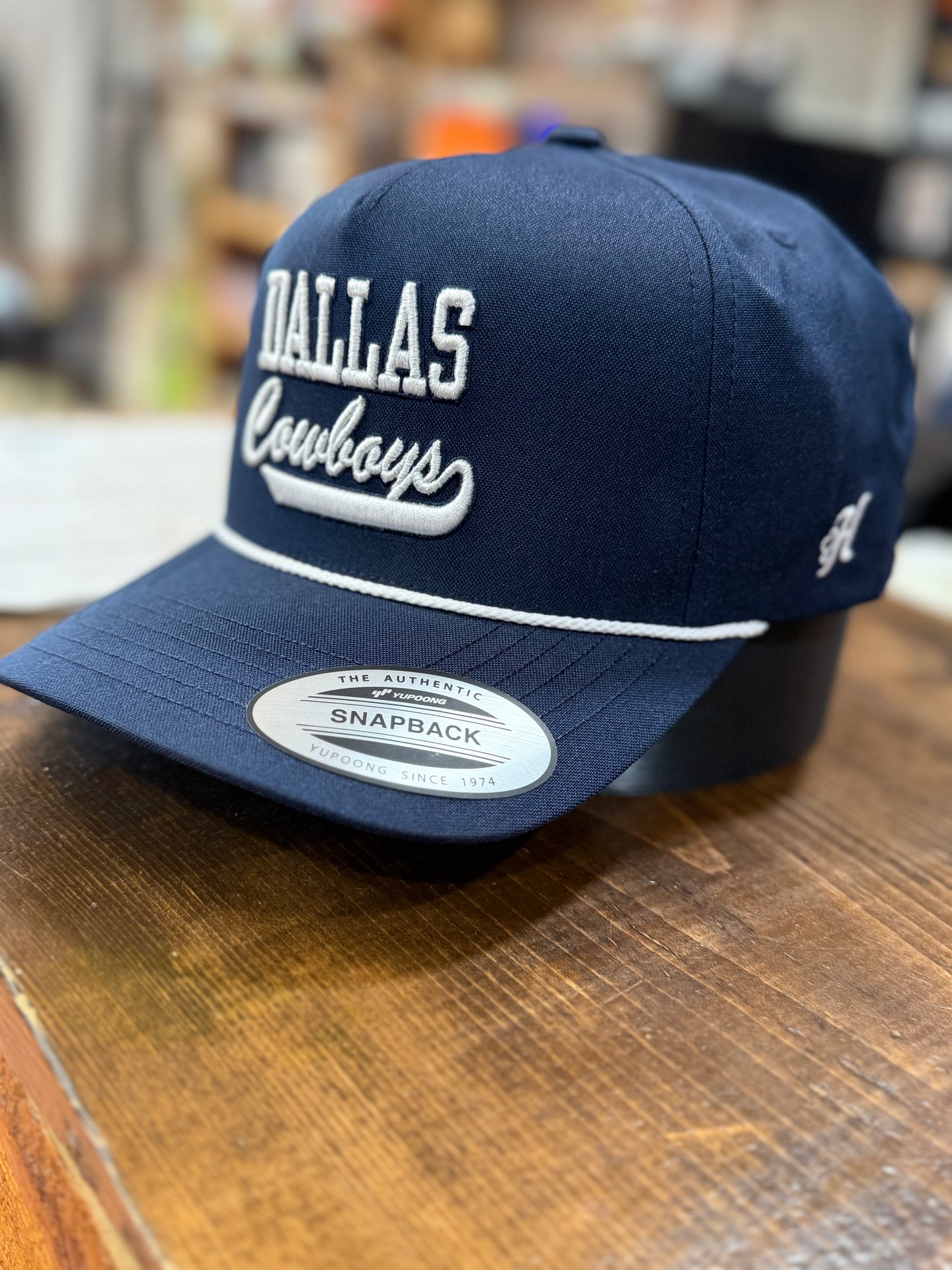 "DALLAS COWBOYS" HAT NAVY W/WHITE LOGO 🤠