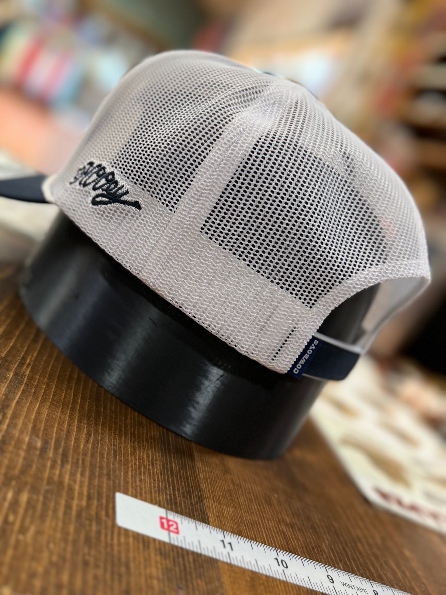 "DALLAS COWBOYS" HAT WHITE W/NAVY LOGO 🤠