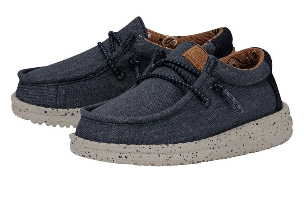 Wally Toddler Washed Canvas Navy