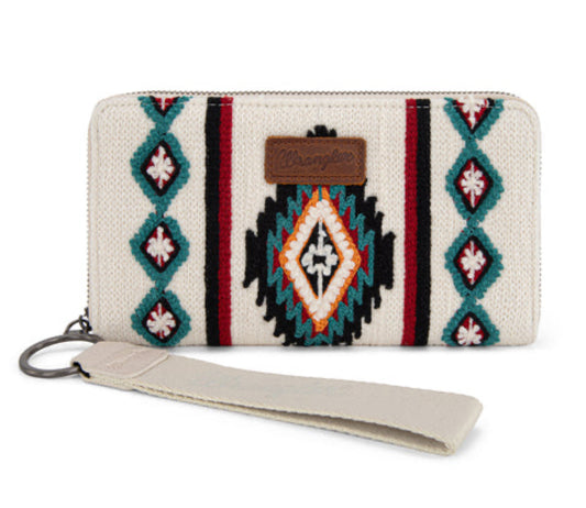 Wrangler Southwestern Knitted Wallet/Wristlet - Beige