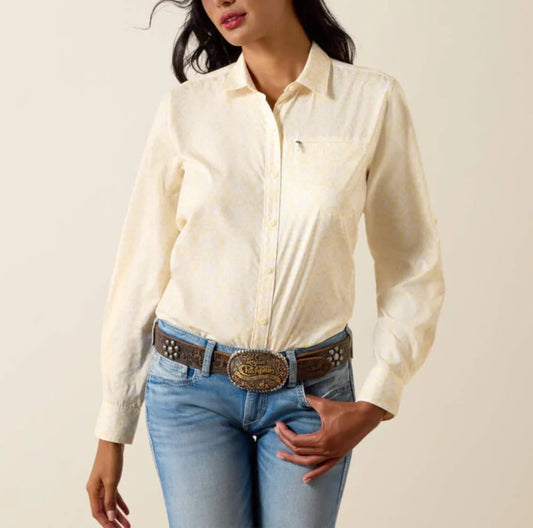 Ariat Womens VentTEK Shirt Pear Sorbet Kaleidoscope